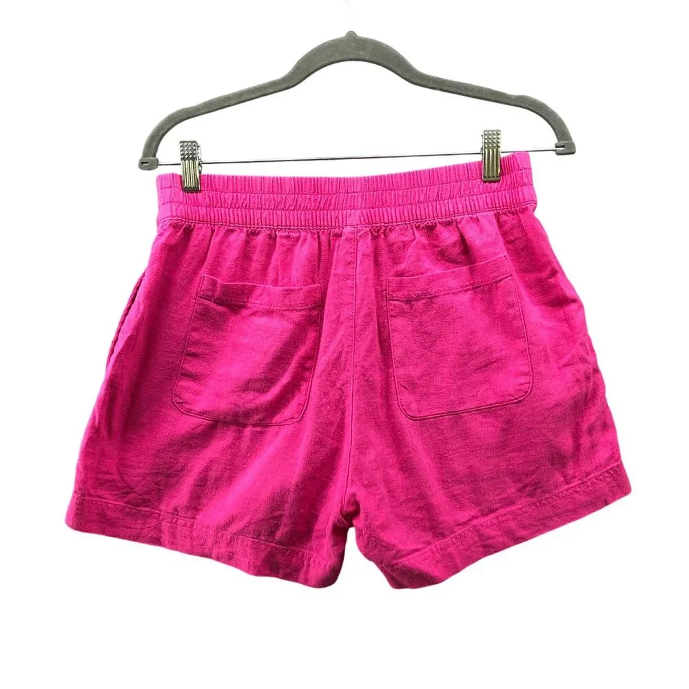 Old Navy Linen Blend Shorts Womens‎ S Pink Pull On 3''